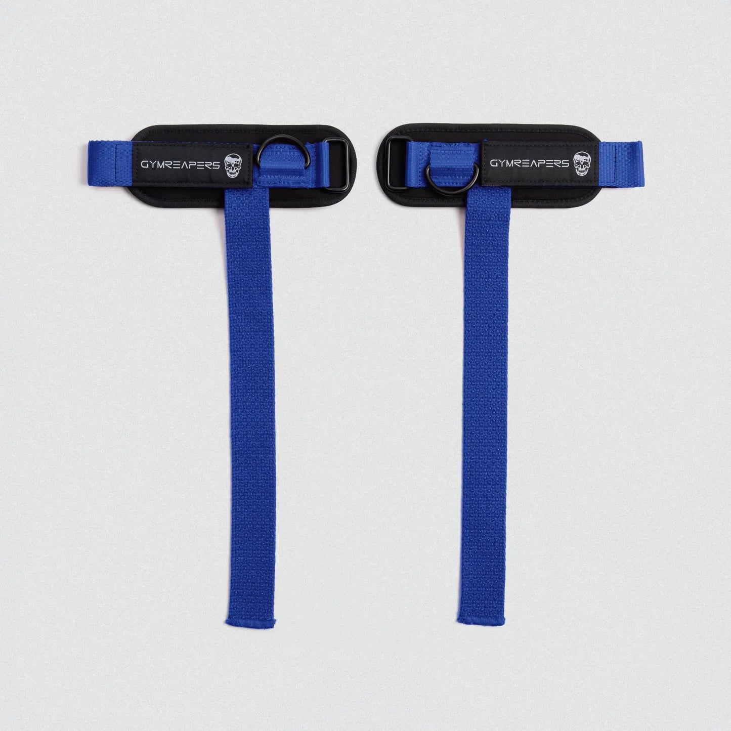 Gymreapers Griplink Lifting Straps with Cushioned Wrist Cuff 14.5" Cotton Strap Anti-Slip Silicone Beads 5Mm Steel D-Ring for Free-Weight & Cable Training