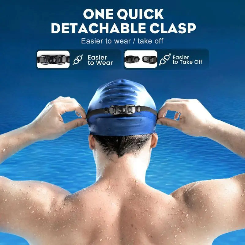 Swim Goggles 2 Pack - Wide View Anti-Fog & UV, No Leaking Swim Glasses for Men, Women, Kids Swimming