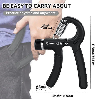 Workout Hand Gripper, Grip Trainer, 11Lbs-132Lbs Hand Grip Exerciser, Forearm Grip Strengthener, Exercise Hand Grip Strengthener, Adjustable Hand Strengthener, Workout Equipment, Home Gym Equipment, Valentine'S Day Gift, Handgrip
